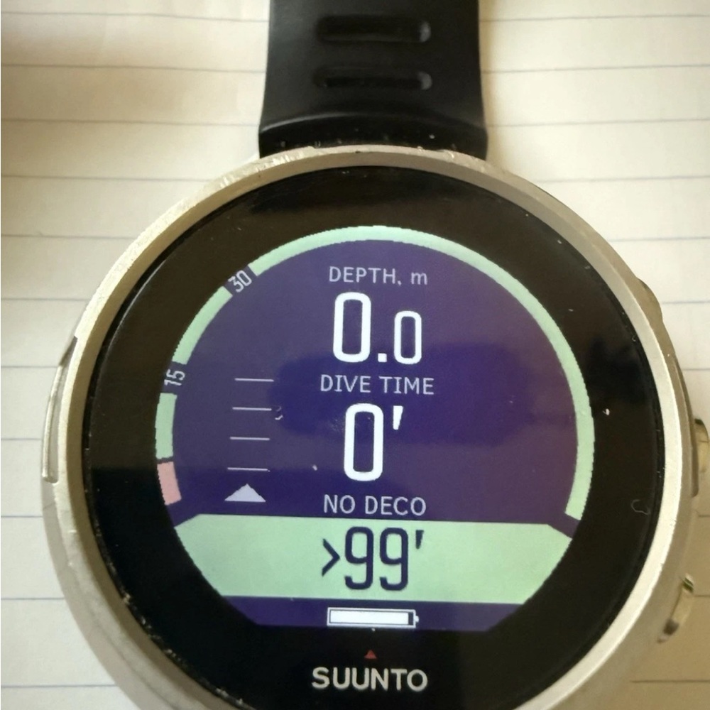 Suunto Silver and Black Dive Smartwatch